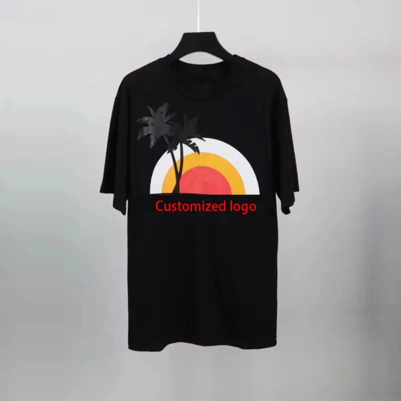 hot trending Angel products Wholesale Blank Organic 100 T Shirt For Men And Women High Quality Round Neck Palm Custom T Shirt