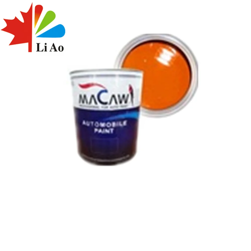 MACAW 2K solid color spray paint WSM20 orange red topcoat car paint primer coat automotive top coat primer