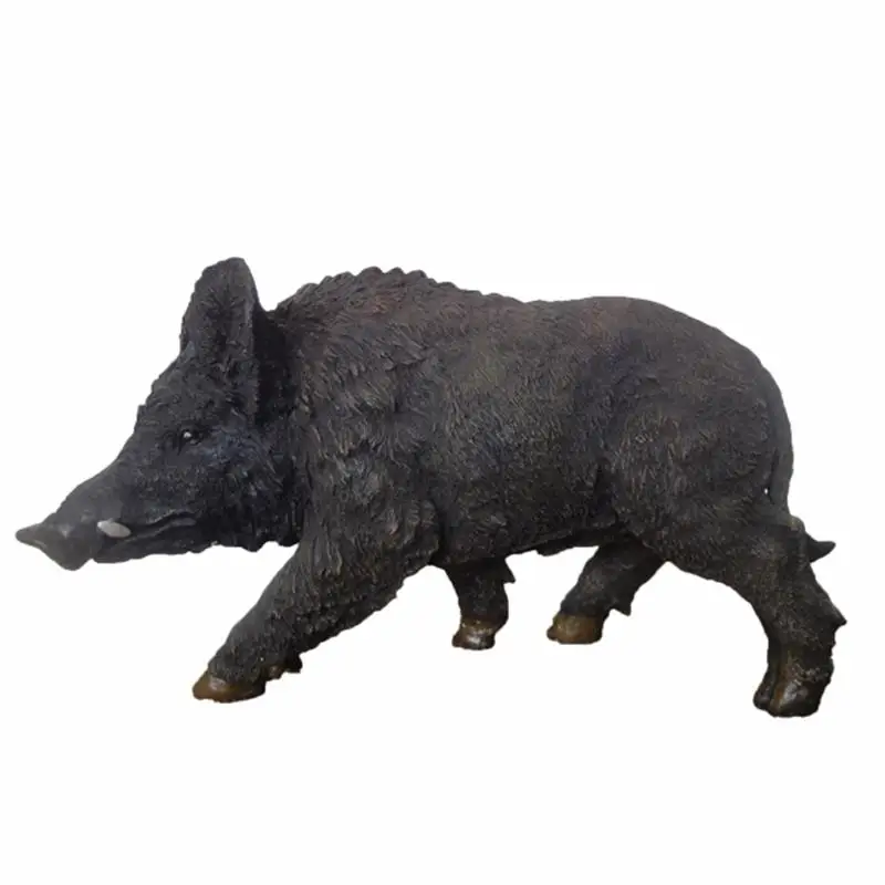 Arts and crafts polyresin pig wild boar statue decoration animal sculptures colors souvenir figurine collection