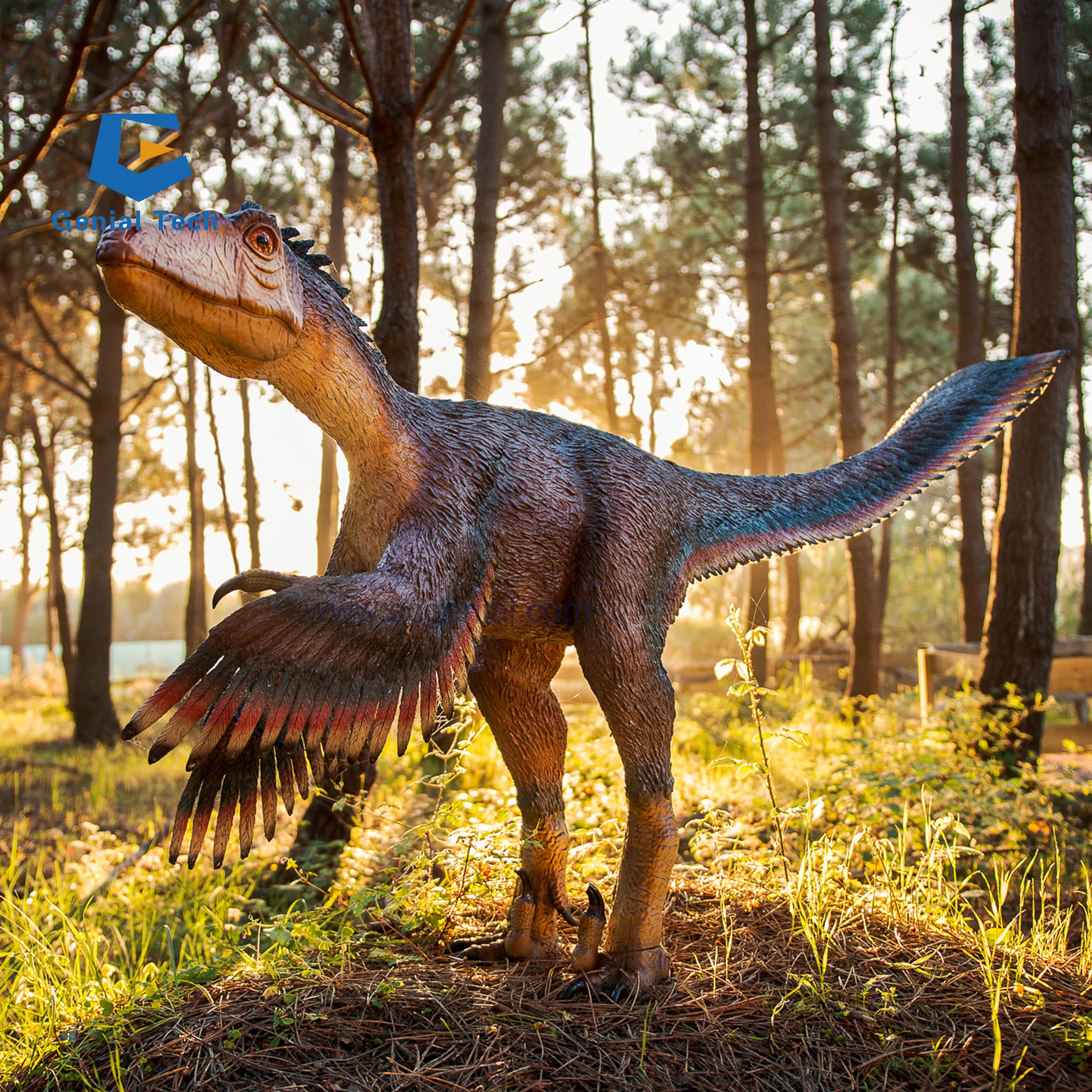 JN-Z24 Manufacture dinosaur life size realistic dinosaur dino theme jurassic park animatronic model dinosaur animatronic