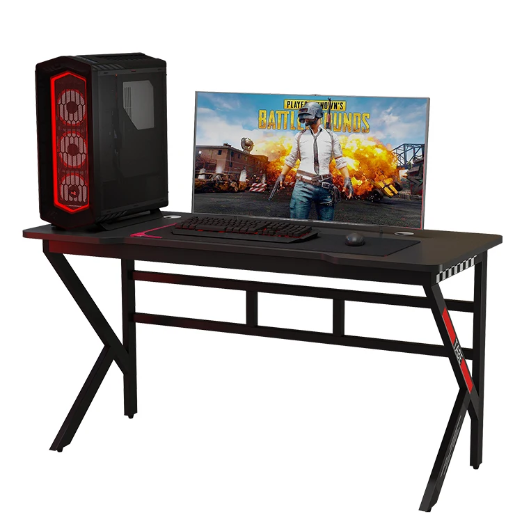 Лидер продаж, черный настольный компьютер из МДФ для дома и офиса, игровой компьютерный стол