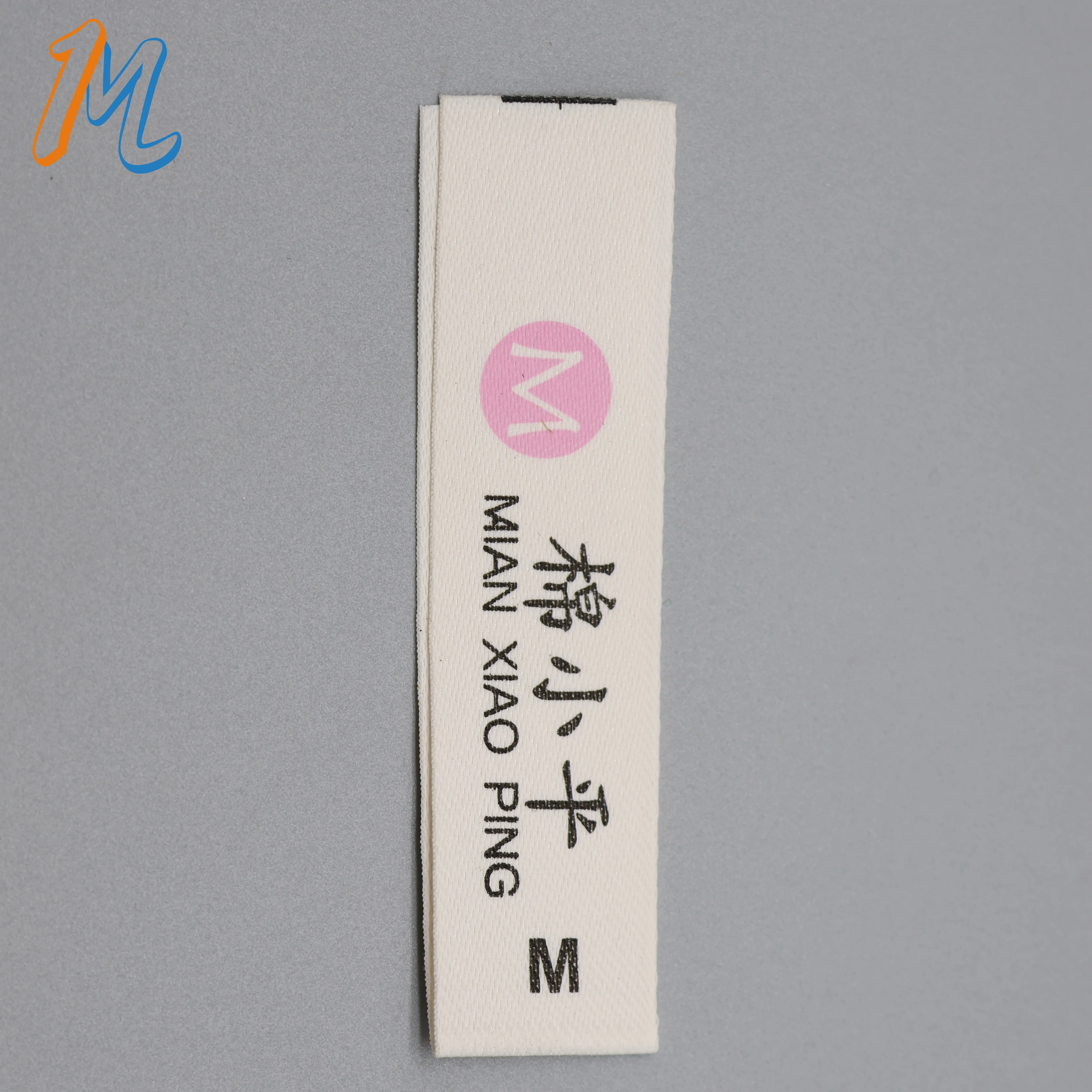 Factory Price Private Woven Damask Satin Brand Tags Custom Logo Tag Etiquette Personalise Vetement Woven Label For Clothes Print