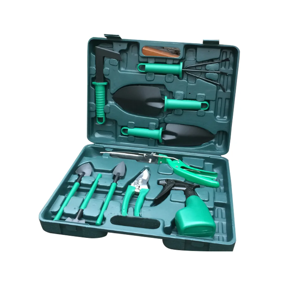 Gardening Tools 10Pcs Garden Tool Kit with Carrying Case Gardening Gifts for Women, Men, Kid Gardener  Heavy Garden Tool Set