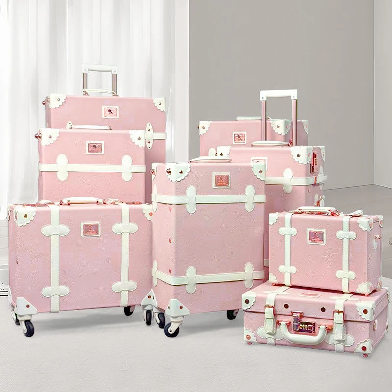 Luggage Sets 8 Piece Suitcase Set Leather Carry on Luggage Travel Suitcases with Spinner Wheels Lightweight Luggage Set