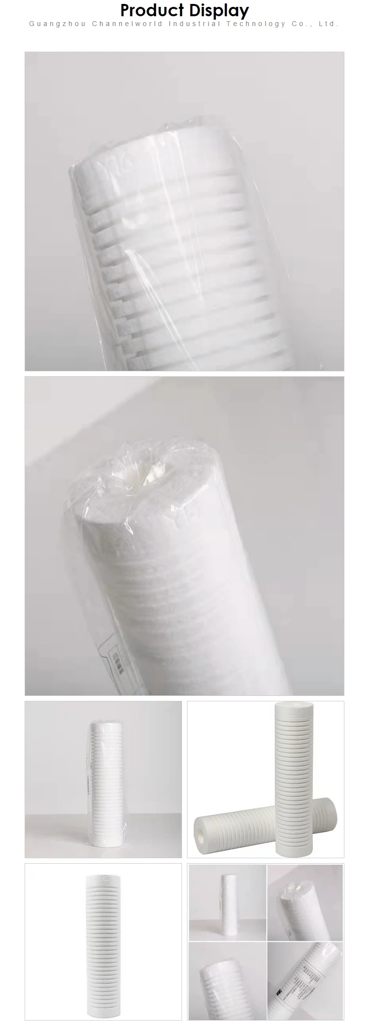 Deep Melt Blown Water Filter Element Micro Rate Melt Blown Filter Element for Various of Alcohols
