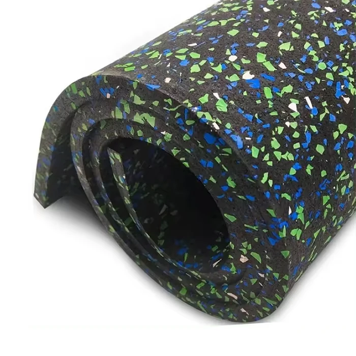Factory price Anti Slip Rubber Floor Roll for Studio Exercise Rehabilitation Gym flooring/Epdm Granules Rubber Flooring