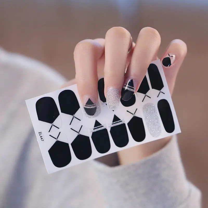 HuiZi wraps supplies Art 3D flag design nail sticker