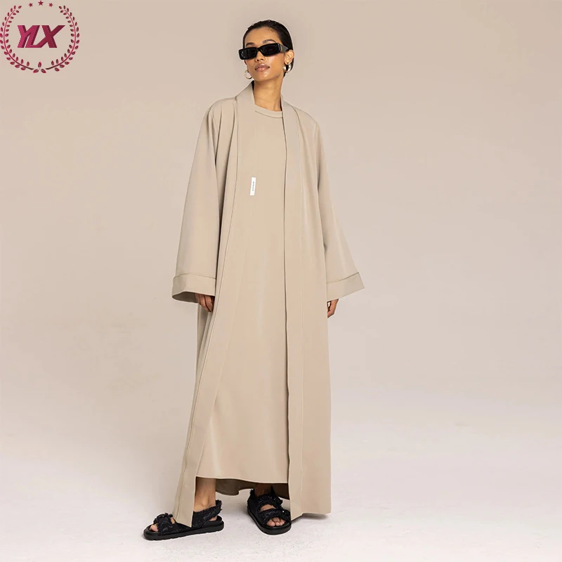 Kimono Vrouwen Winter Coat Saudi Wholesale Modest Dress Open Muslim Luxury Dubai Ethnic Islamic Clothing Women Fashion Abaya