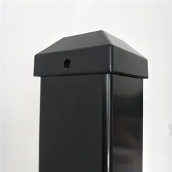 Wholesale Prices Backyard Black Aluminum Galvanized Iron Garden Post With Steel Fence Panels