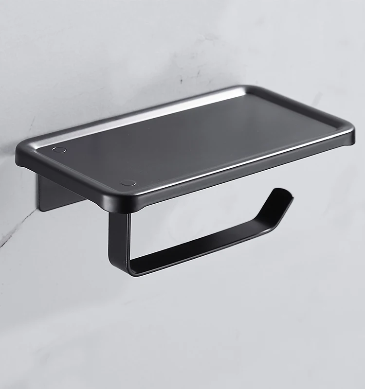 New Kitchen Bathroom Towel Roll Holder Dispenser  Paper Tissue Toilet Holders With Shelf