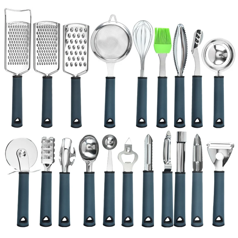 Kitchen Accessories Stainless Steel Vegetable Fruits Tools Non-Stick Cookware Gadgets and Tools Kit