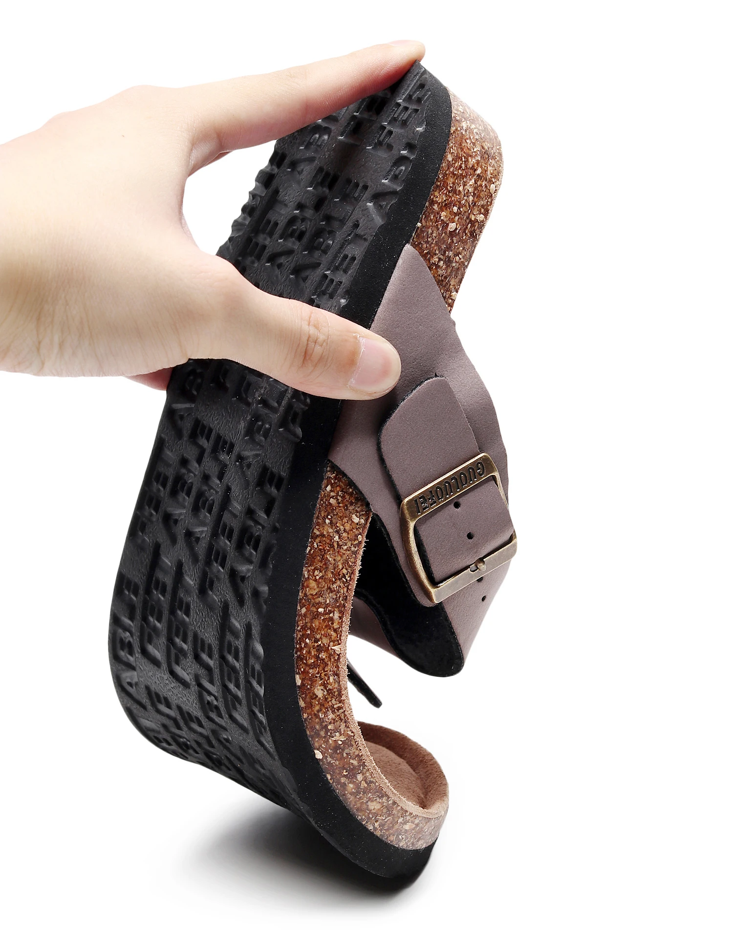 
New Summer Beach Cork Slippers Casual Women Buckle Clogs Slides Slip On Flip Flops 