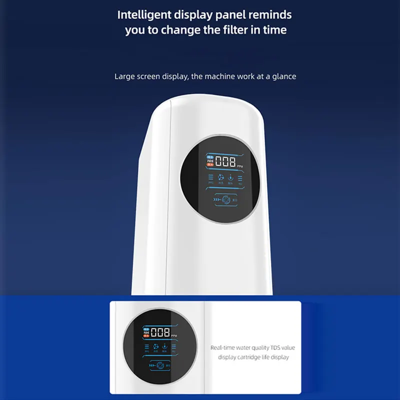 600G household reverse osmosis ro water purifier kitchen water direct drinking water purifier with LED panel TDS
