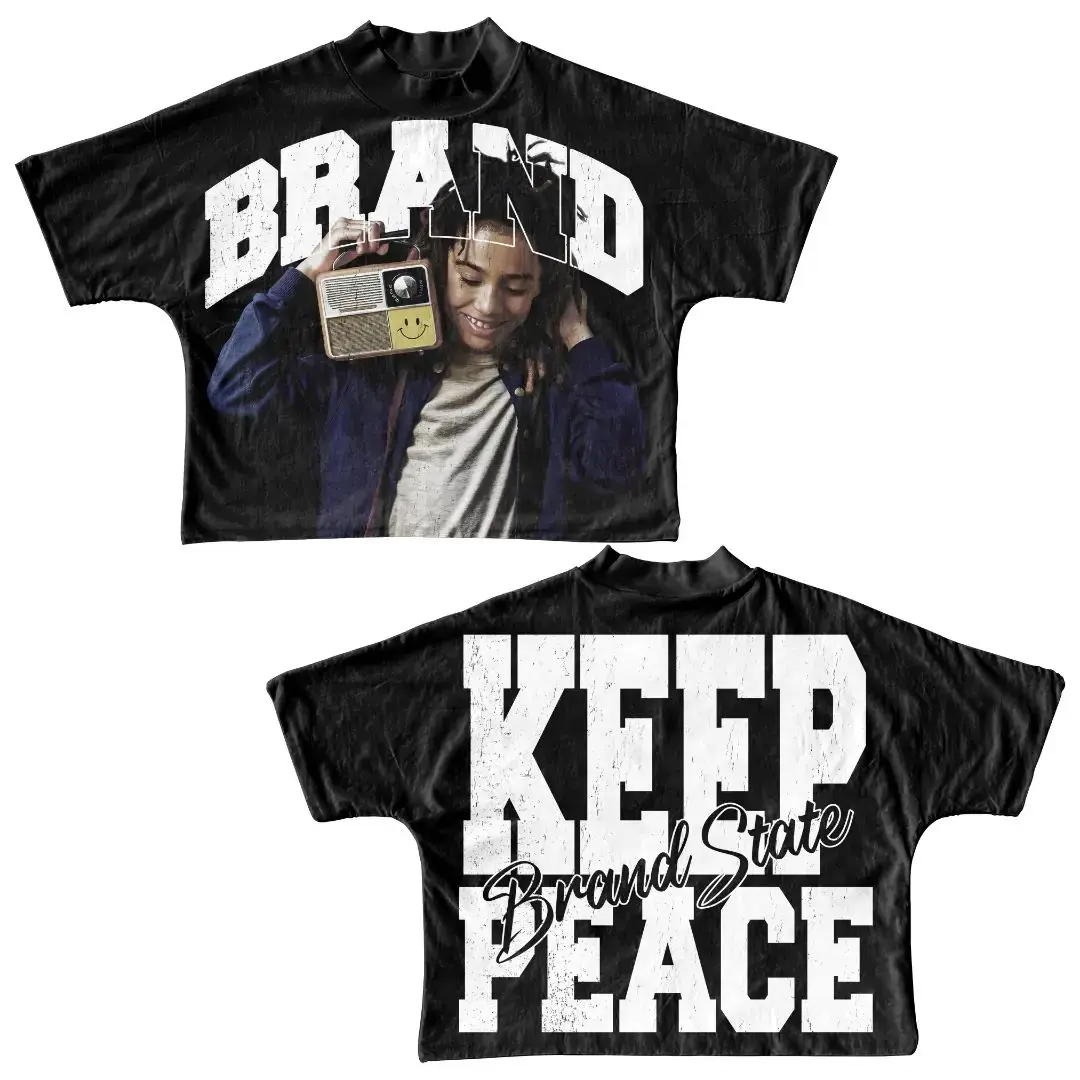 Custom Bulk Premium Cropped Garment Dyed Tshirt Rhinestones Acid Wash Crop Boxy Tee