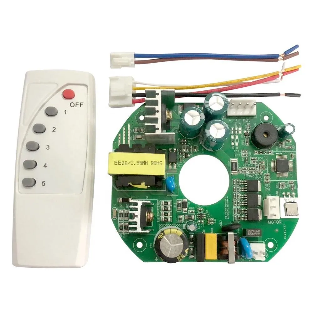 Ceiling Fan Controller PCB Circuit 60w AC DC Kit Remote Control BLDC Ceiling Fan Controller Board