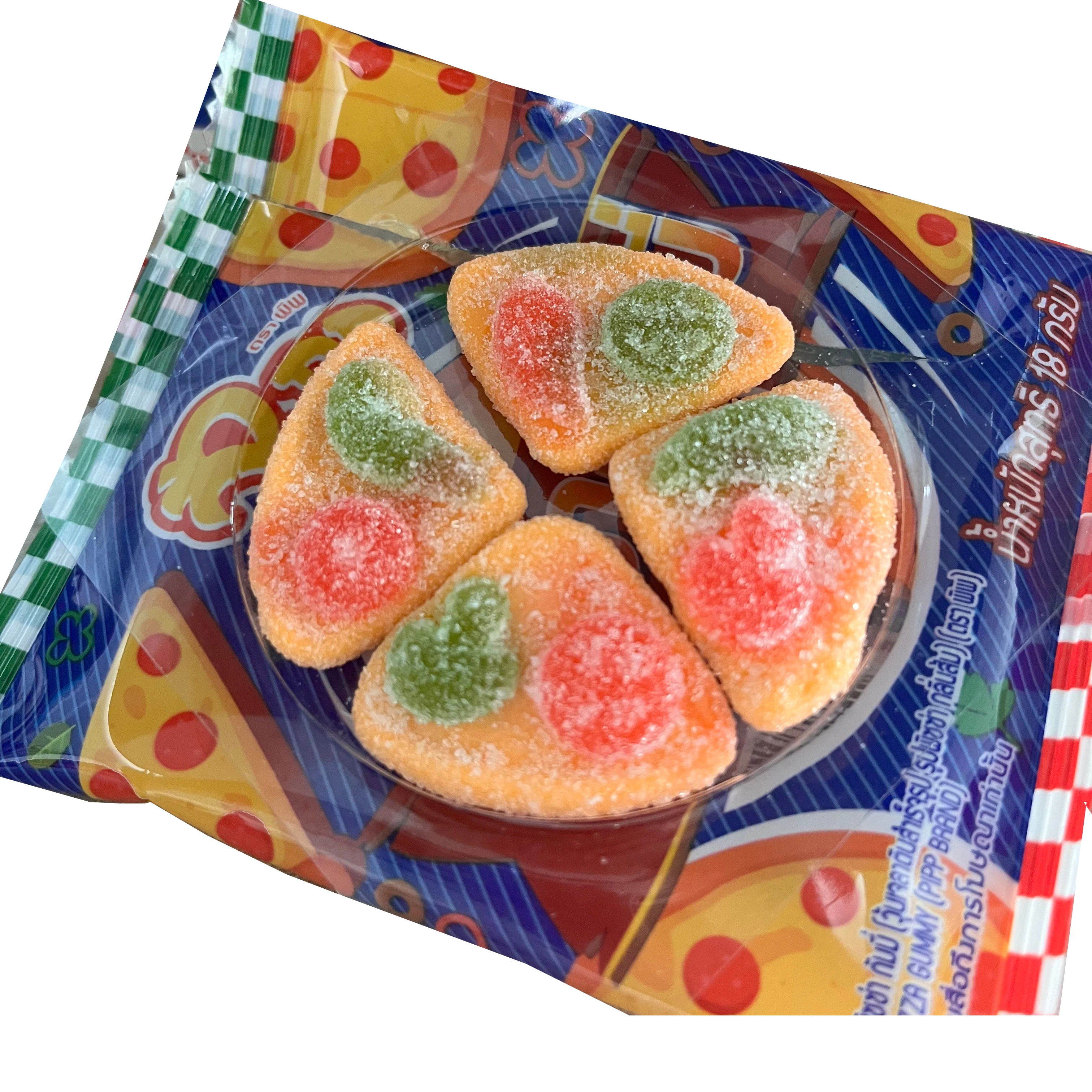 Wholesale sour  pizza shape fruit flavour soft gummy candy