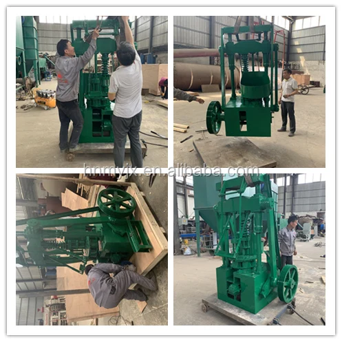 China Supplier Full Automatic Biochar Charcoal Briquette Press Making Machine
