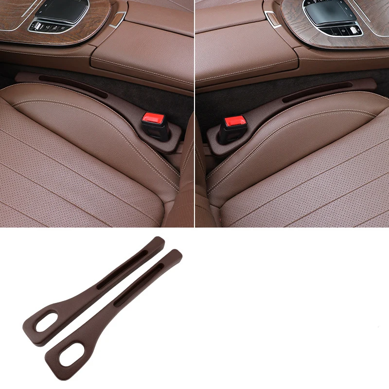 Universal Elastic Leather Grain Console Car Seat Gap Filler Custom Model Cover for Auto Accessories Interior Decor