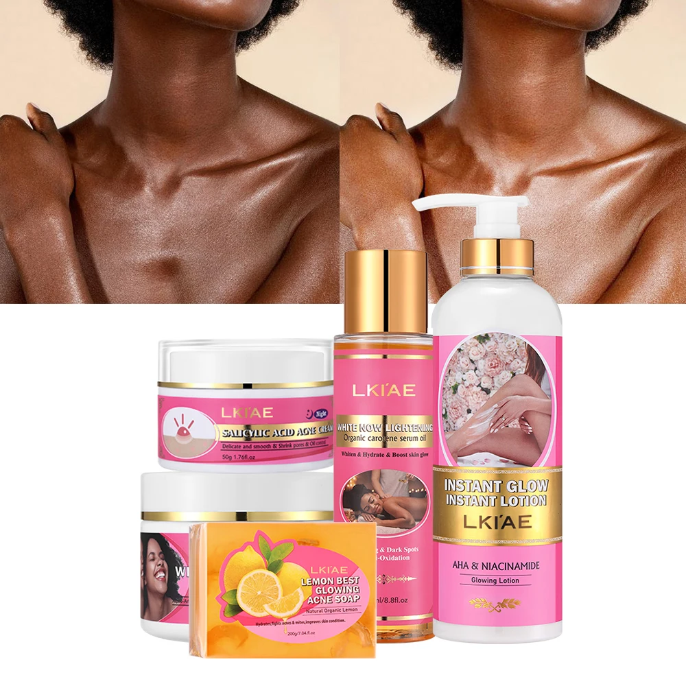 Beauty Aging Anti Acne Skin Organic Natural Face Care Private Label Whitening LKIAE Skincare Set