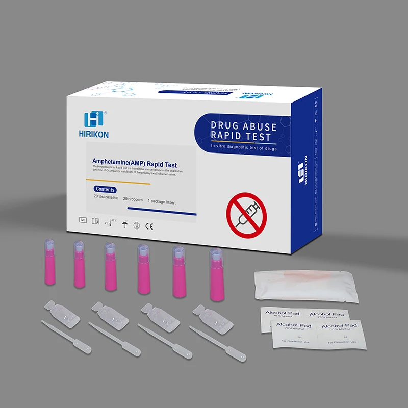 Hirikon Practical And Effective Way To Test For Amphet-amine(AMP) Rapid Test Kit In Urine No Calibration And No Instrument Requi