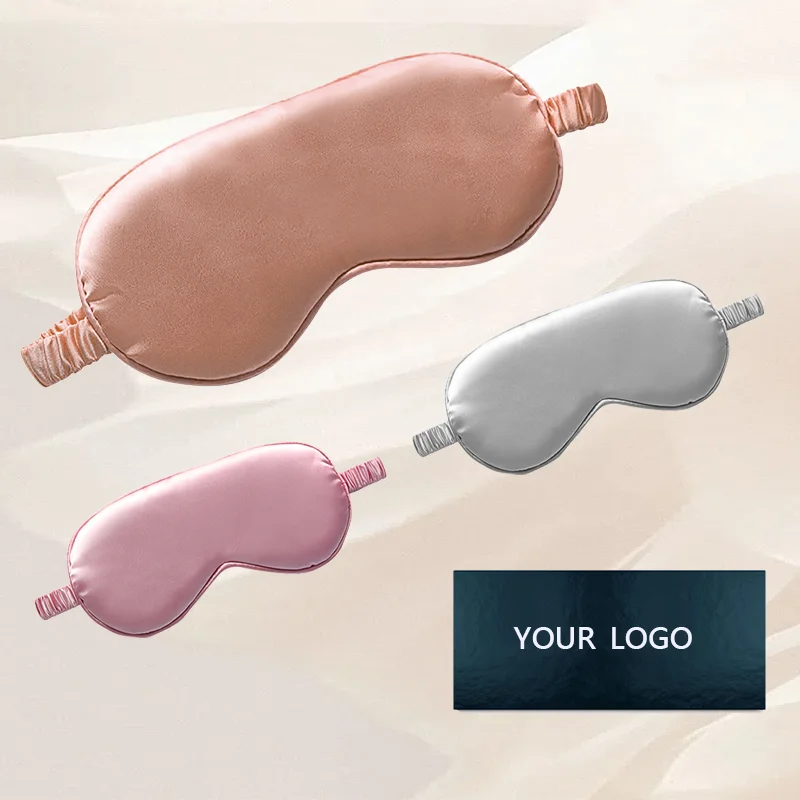 6A grade silk eye mask silky anti-wrinkle hyaluronic acid silk eye mask shading adjustable mulberry silk eye mask