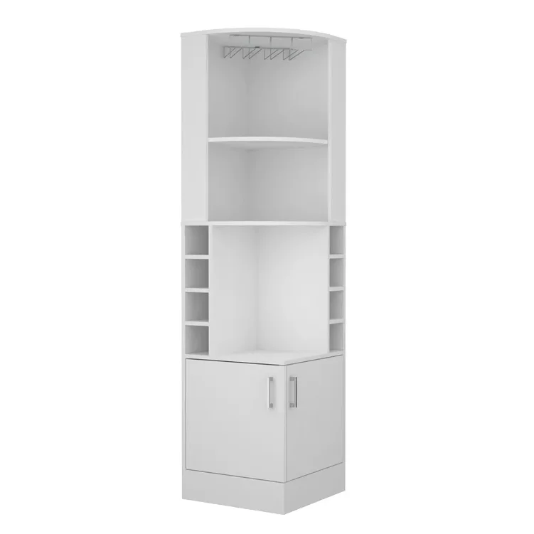 Wine Cabinet with Two Doors and Shelves and Wine Storage Space Bar Cabinet Kitchen and Dining Furniture