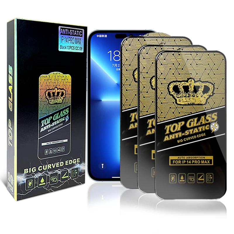 Hot sale 9H Premium ESD Tempered Glass Mobile Phone Anti Static Screen Protector Protective Film For iPhone 14 13 12 11