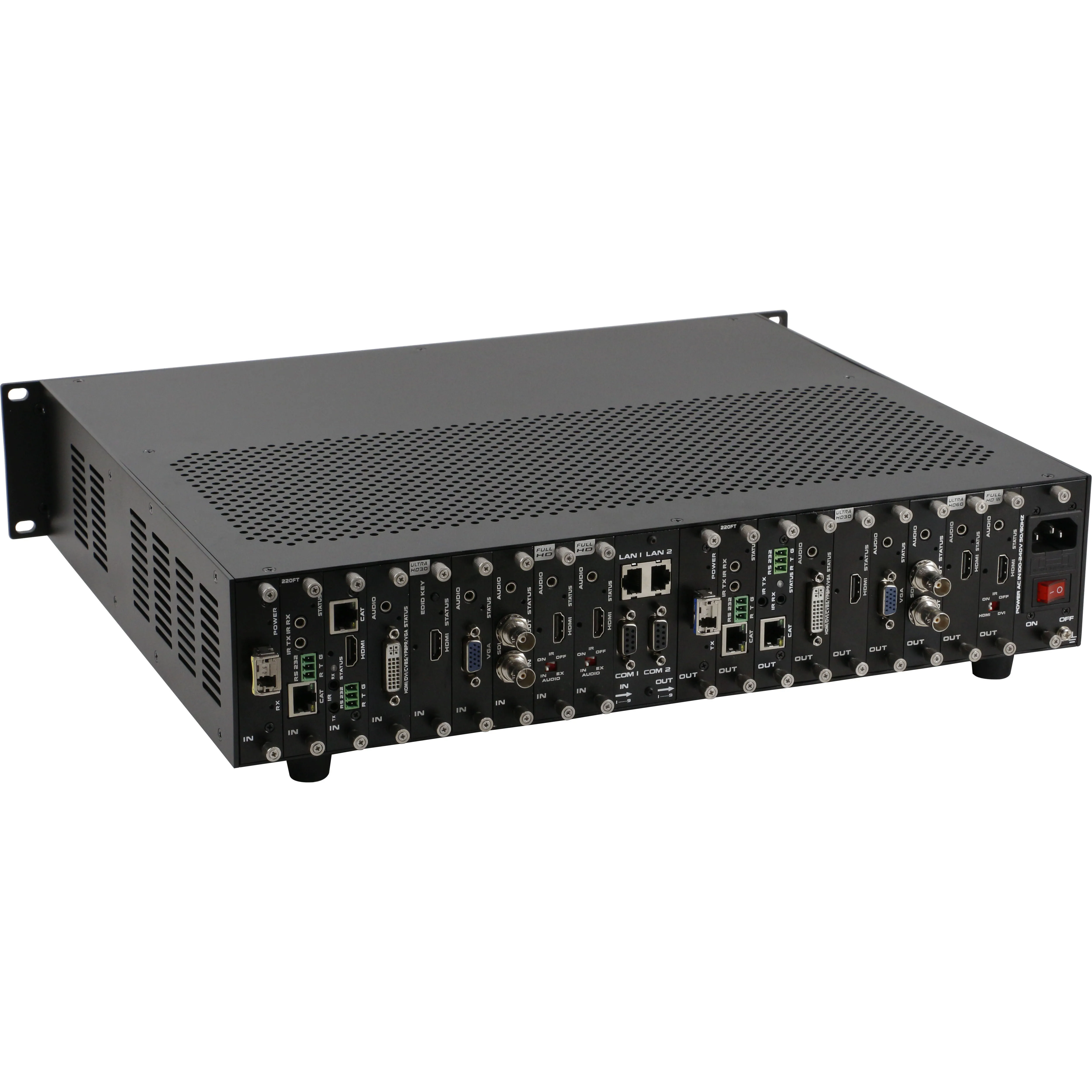 opaxy hot sale Solid structure 4k Video Mixer 8x8 1 card 1 port 1080P 4K30 and 4K60  Video Matrix Switcher
