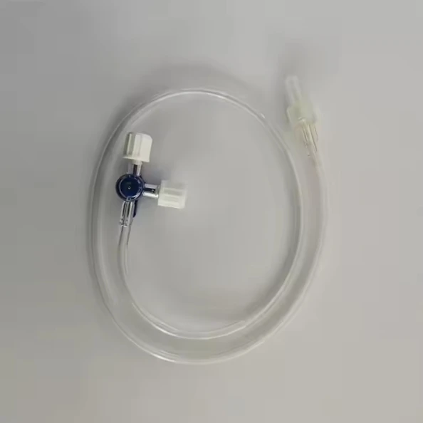 Three Way Stopcock Flexible T-Connector Extension Tube 3 Way Stop Cock For Clinical Hospital Plastic Luer Lock Adapter