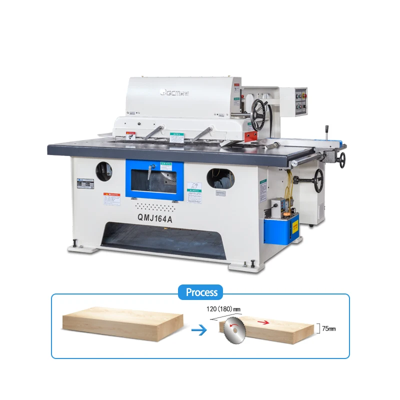 QMJ164A Single Blade Rip Saw Industrial Table Saw Bearing Aoke 6200Z Power Saws