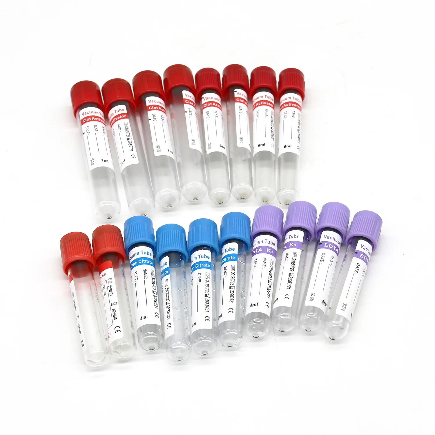 
 Одноразовая Медицинская простая вакуумная трубка для сбора крови  