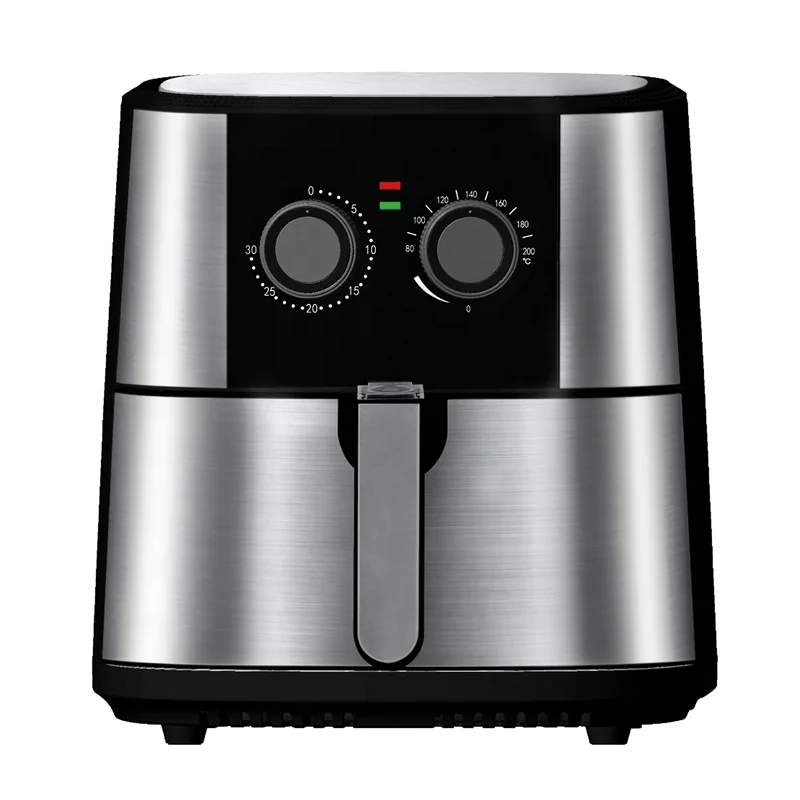 Stainless Steel smart kitchen appliances Electric Digital Air Fryer With 6L rice cookers electric Nonstick Basket