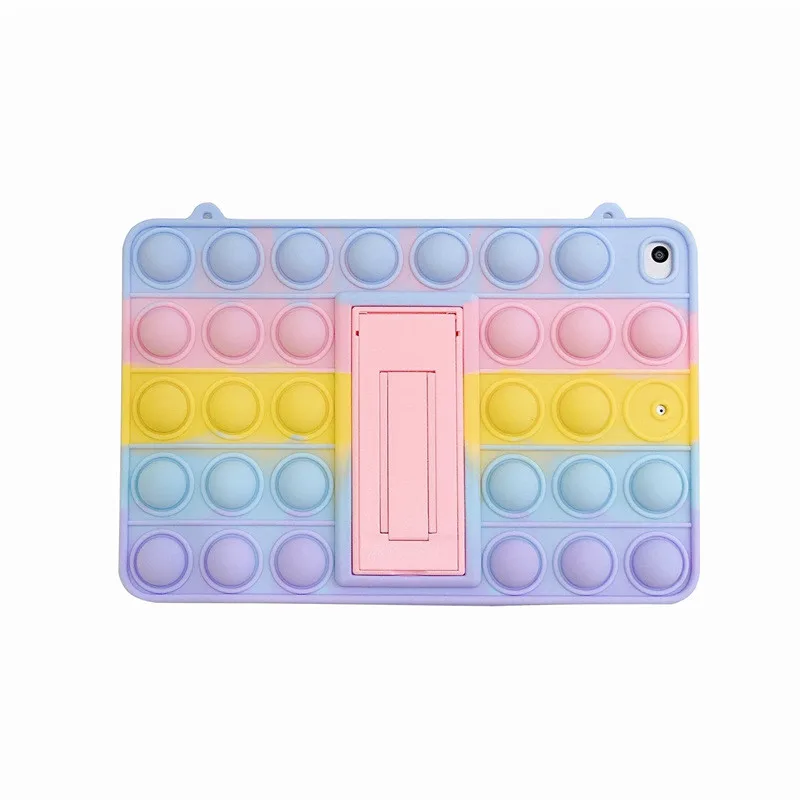 Радужный силиконовый чехол для Ipad Push Pop it Bubble игрушки-антистресса ipad Pro 11 2018 10 2/9 7 дюймов планшета