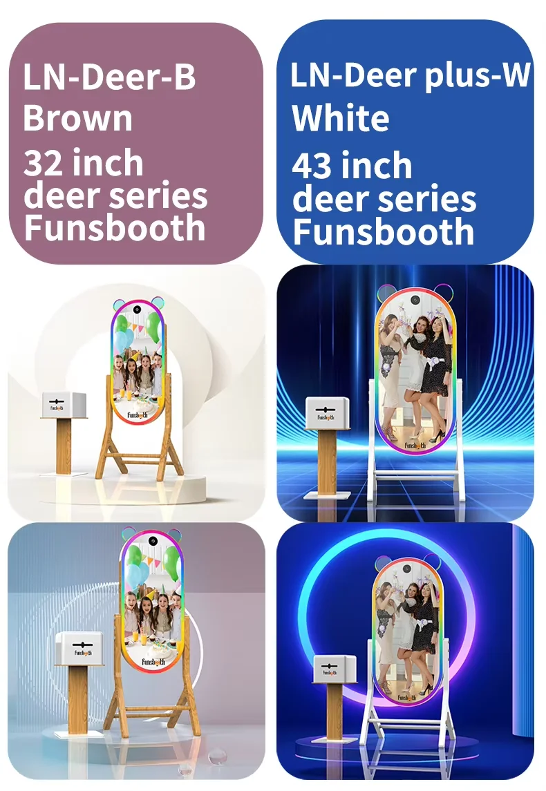 High Quality Full Color Cheap Touch Screen Photo Booth Kiosk Portable Digital Mirror Photobooth