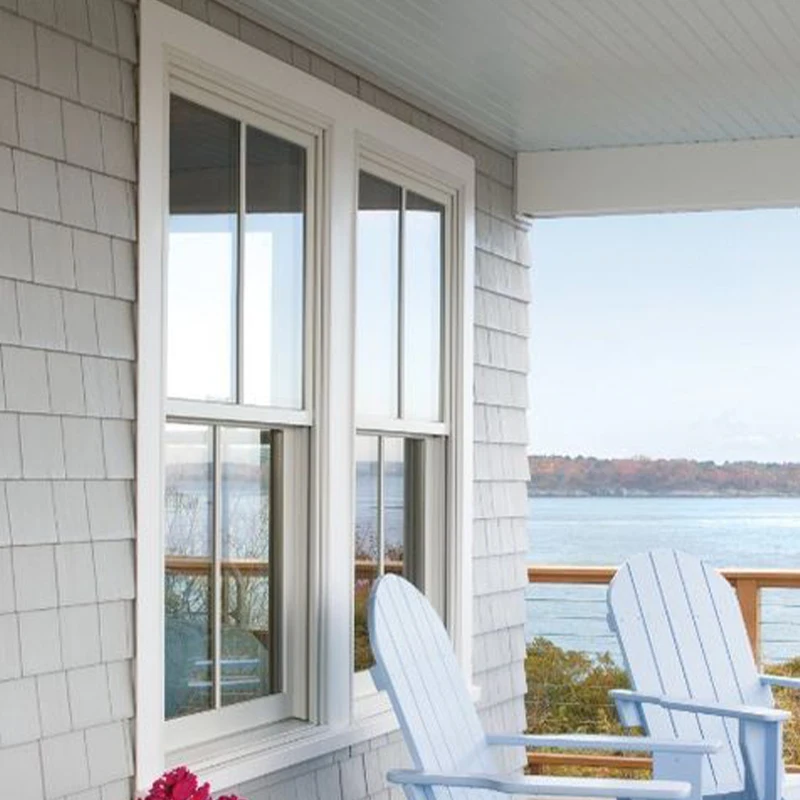 Thermal-Break  with insect screen single-hung windows top hung awning window white single hung windows