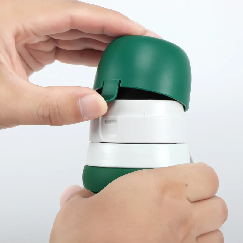 Collapsible Water Bottles Silicone Foldable Water Bottles for Travel Gym Hiking Camping Leak-proof Portable Sports Water Bottle