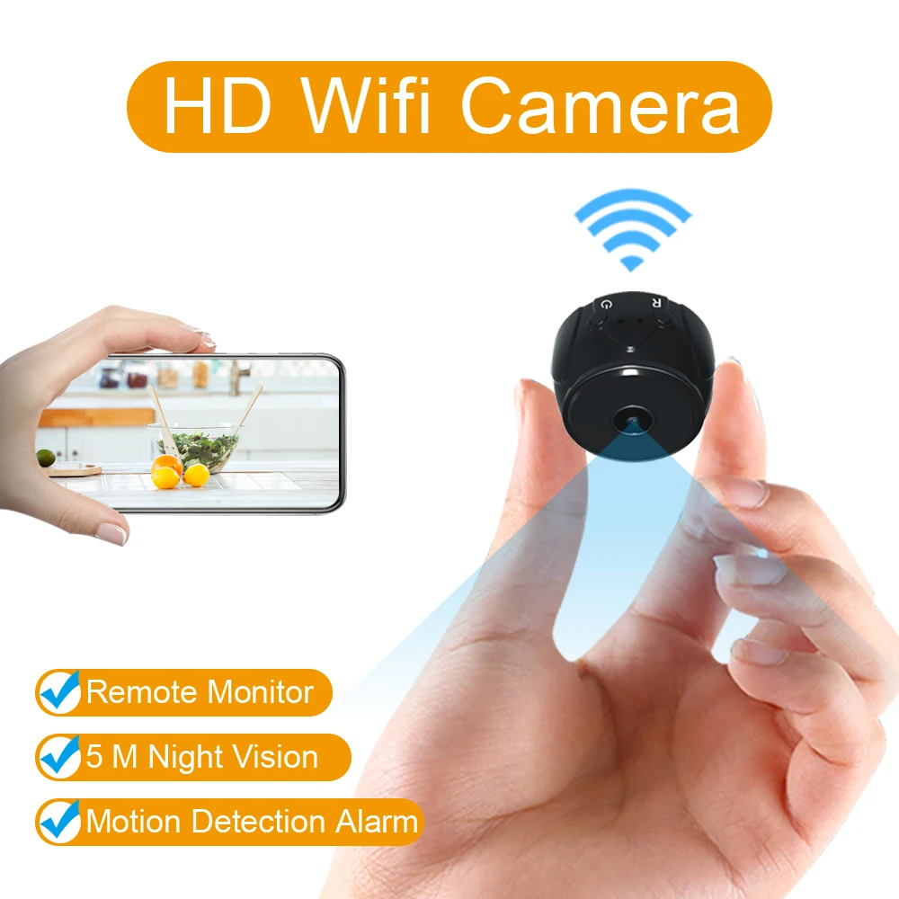 HD 720P Wifi мини камера ночного видения Магнитный небольшой мини CCTV камера 1080P Домашняя мини камера Espia