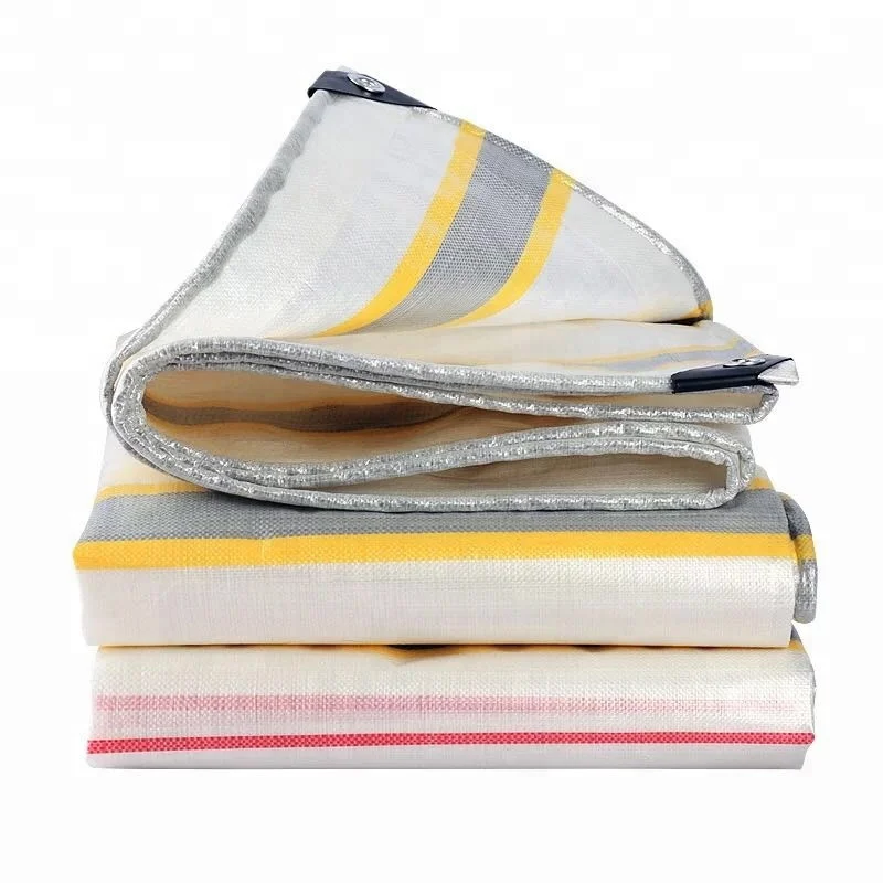 MILLION Importer Tarps 140g Double Side Water Proof Stripe Pe Tarpaulin Fabric Manufacturer Pakistan