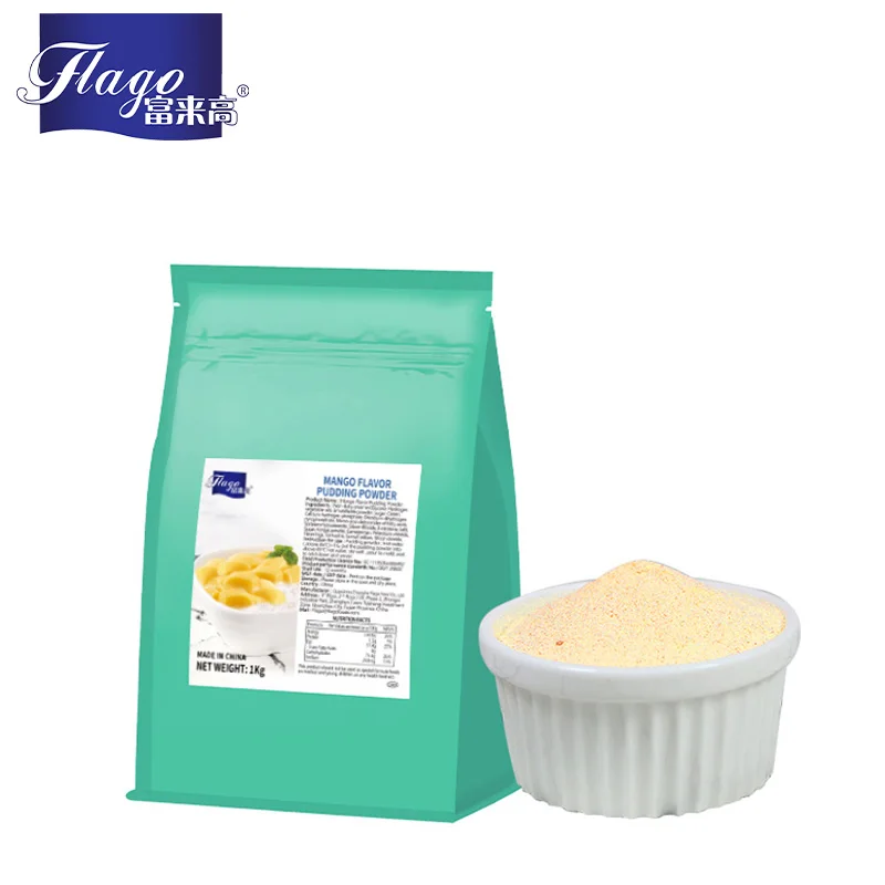 fruits powder food grade bulk instant drink Mango Flavor Pudding Powder