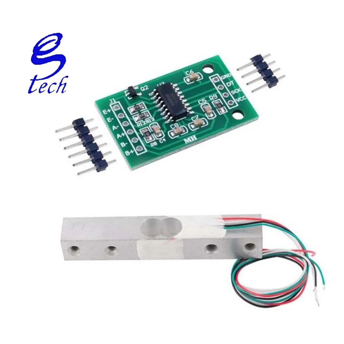 Hot Selling good price HX711AD Module 1Kg 5Kg 10Kg 20kg Small Scale Weighing Pressure Sensor Module Board HX711AD