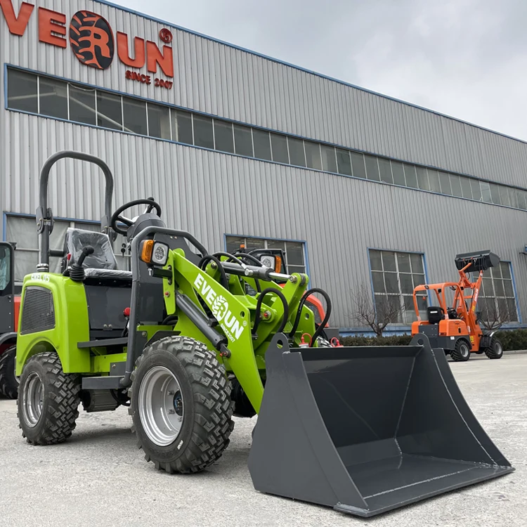 EVERUN 0.5ton EREL05 mini garden shovel farm compact small electric battery CE EPA wheel loader made in China
