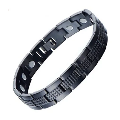 Custom Men Magnetic Therapy Stainless Steel Bracelets