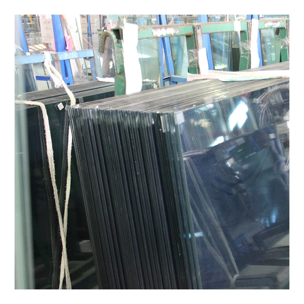 Manufactures Gray Deep Dark Glass For Windows And Doors Tempered Wall Panels Toughen 12mm