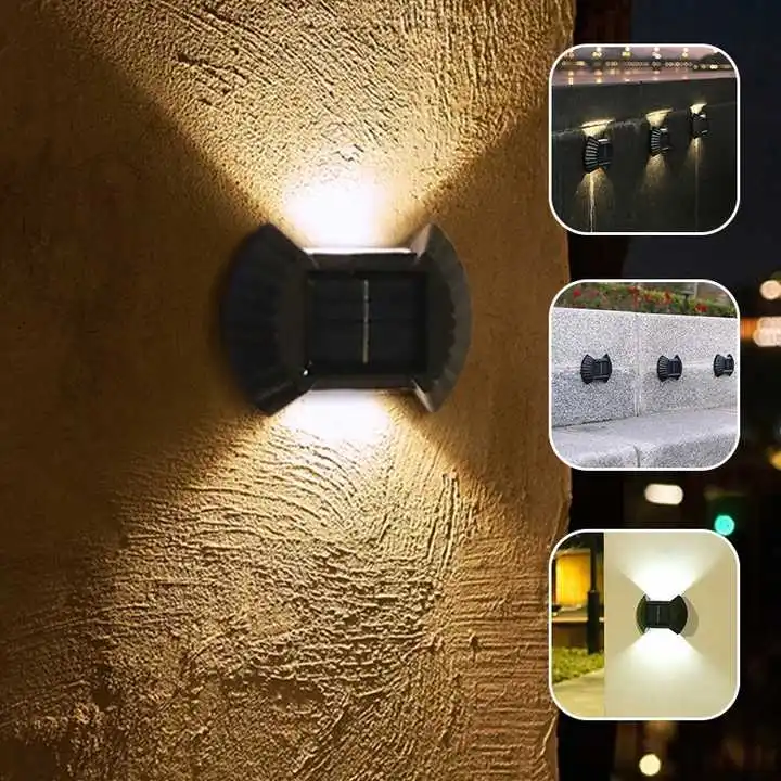Outdoor Solar LED Lamp 8LED Waterproof Garden Decoration Wall Stair Aisle Light Yard Luminous Wall Washer