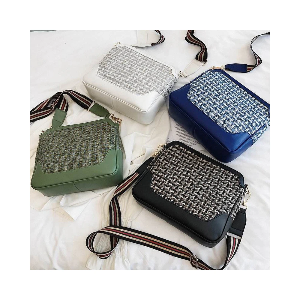 New Fashion Simple Plaid handbag Ladies 2022 Hot Sell Purses Girls Design Shoulder bag For Woman