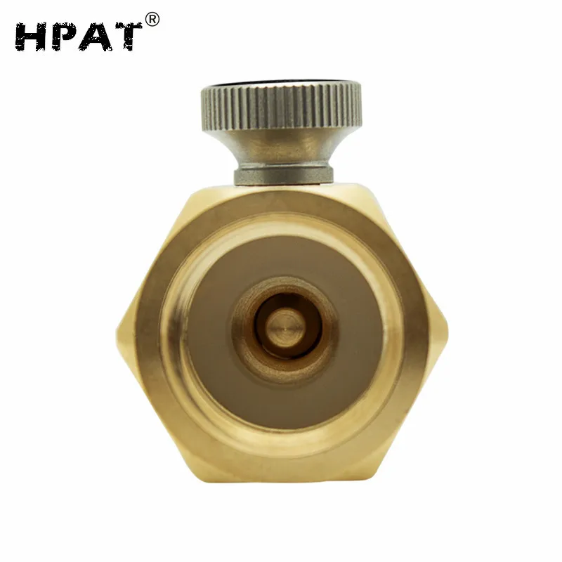 Cylinder Refill Adapter Bleed Valve Used With CGA320/W21.8 Connector For Soda Maker