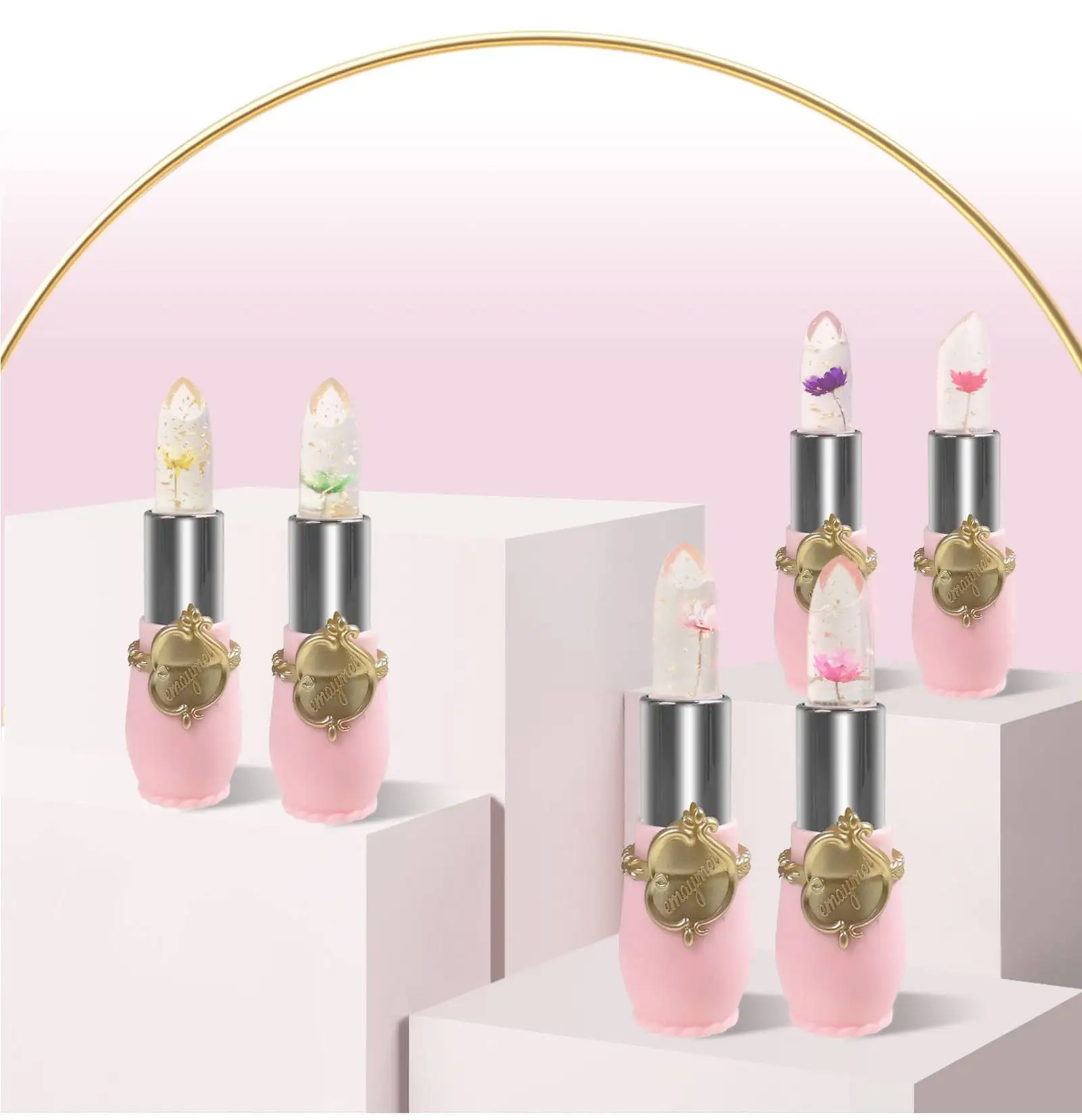 Factory Wholesale makeup lipstick Vegetarian Flortte Jelly Cute Magic lipstick color change