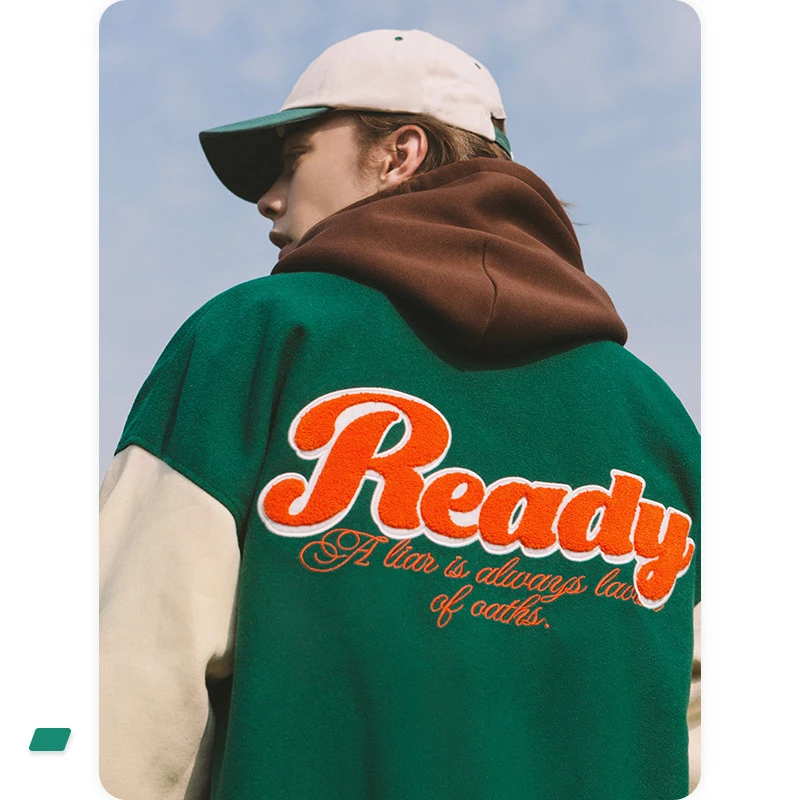 Custom Design Leather Sleeves Chenille Embroidery Mens Baseball Clothing Letterman Varsity Jackets For Men