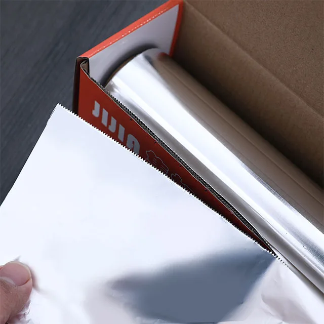 100 Meters 200 m 30 45 cm 11mic 18 Micron Aluminium Foil Roll with Cutter Blade