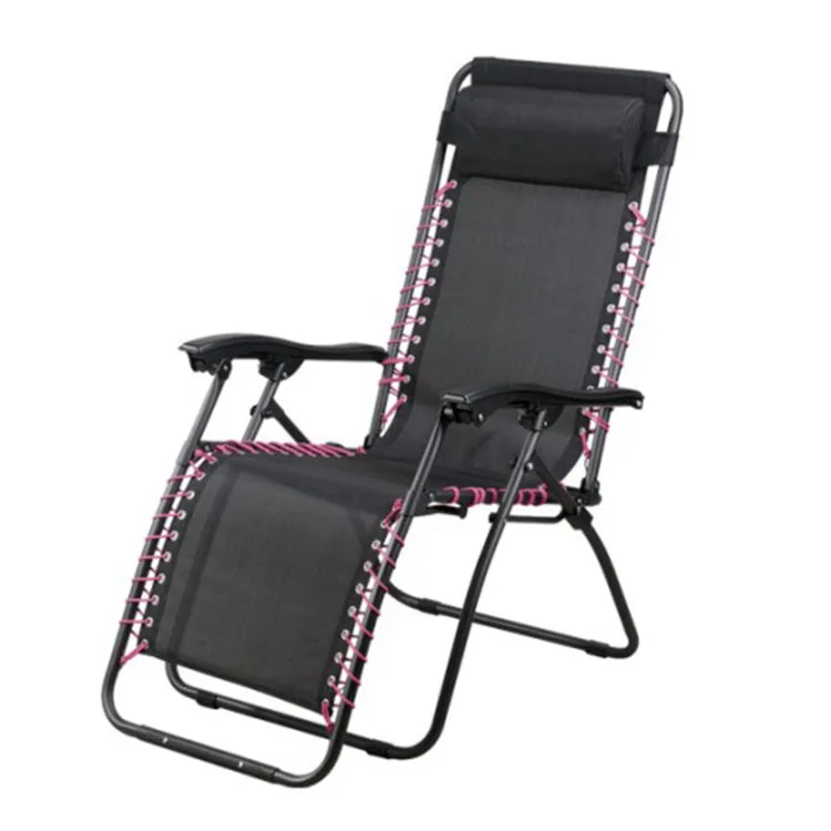 portable outdoor furniture metal zero gravity massage chair recline folding beach camping chair